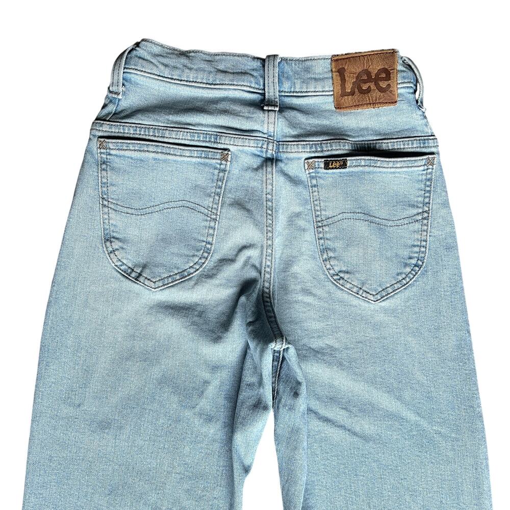 LEE Womens High Rise Classic Straight Fit Light Wash Blue‎ Denim Jeans Size 25 - Picture 9 of 11